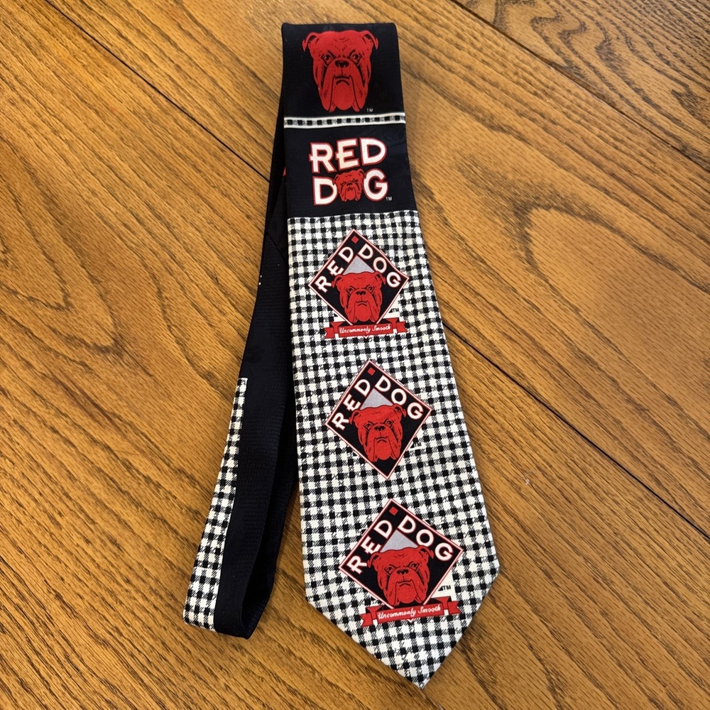 RED DOG 1996 Plank Road Brewery VTG Neck Tie. Preowned. Great Condition